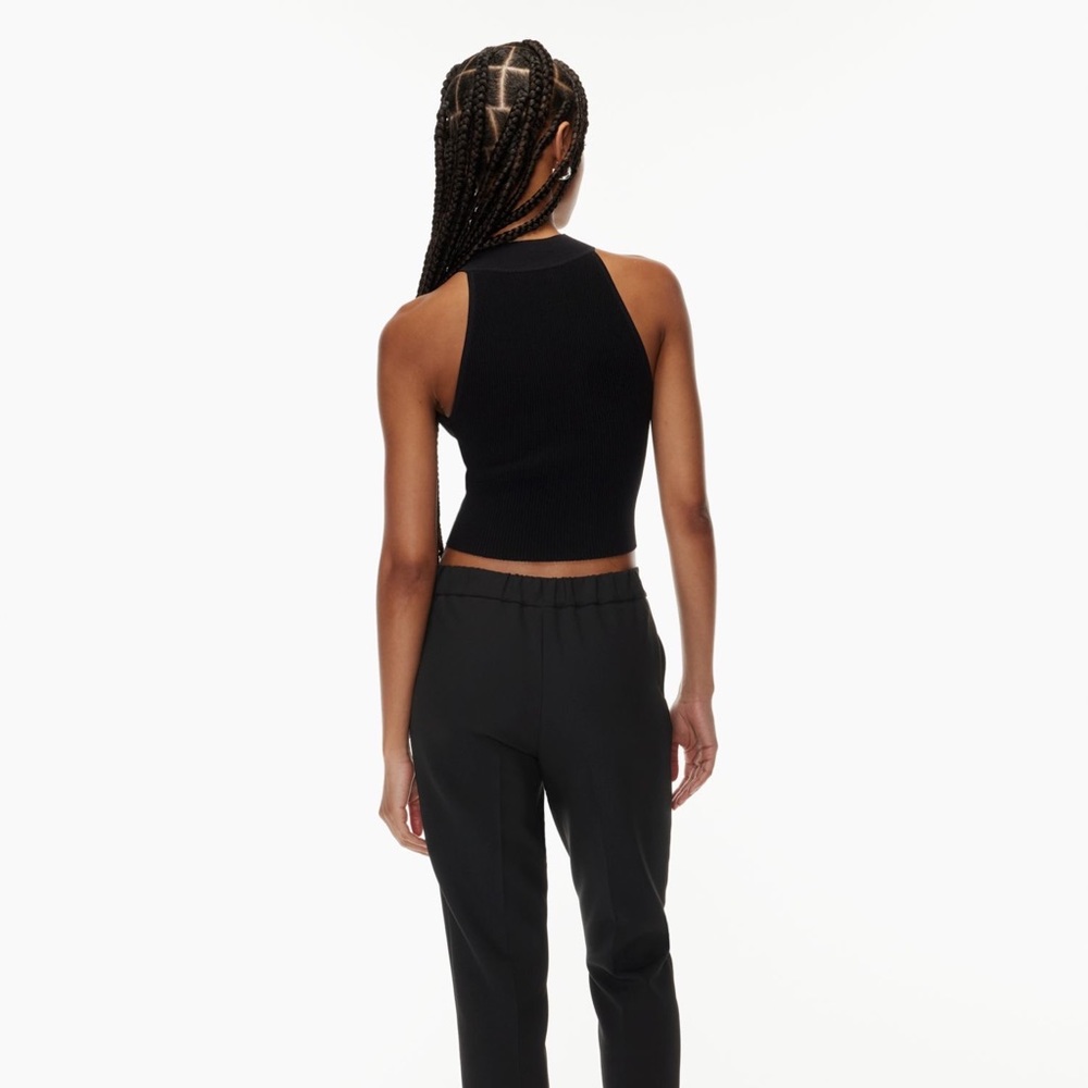 Aritzia Babaton Sculpt Knit Halter Tank